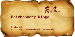 Reichenberg Kinga névjegykártya