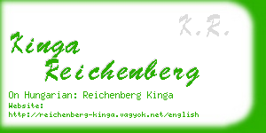 kinga reichenberg business card